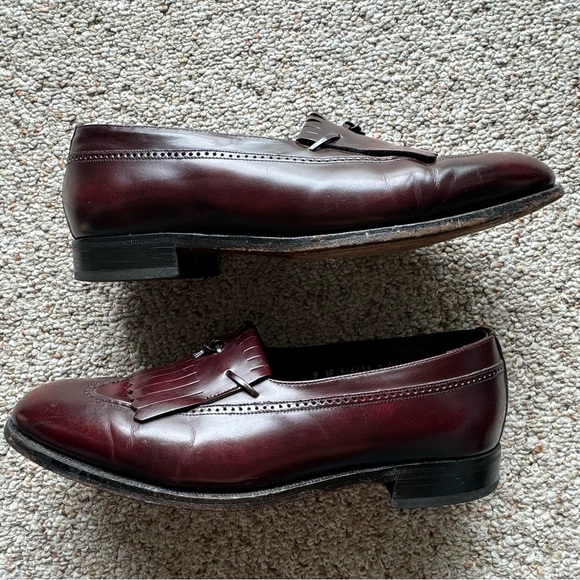 GUC Florsheim Men’s Dress Shoe Size 9 - Cut Tassles Otherwise Excellent Conditon - Picture 3 of 13